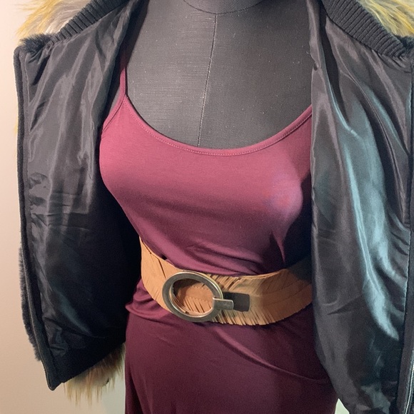 Shaci faux fur oversized bomber style jacket - Picture 7 of 15